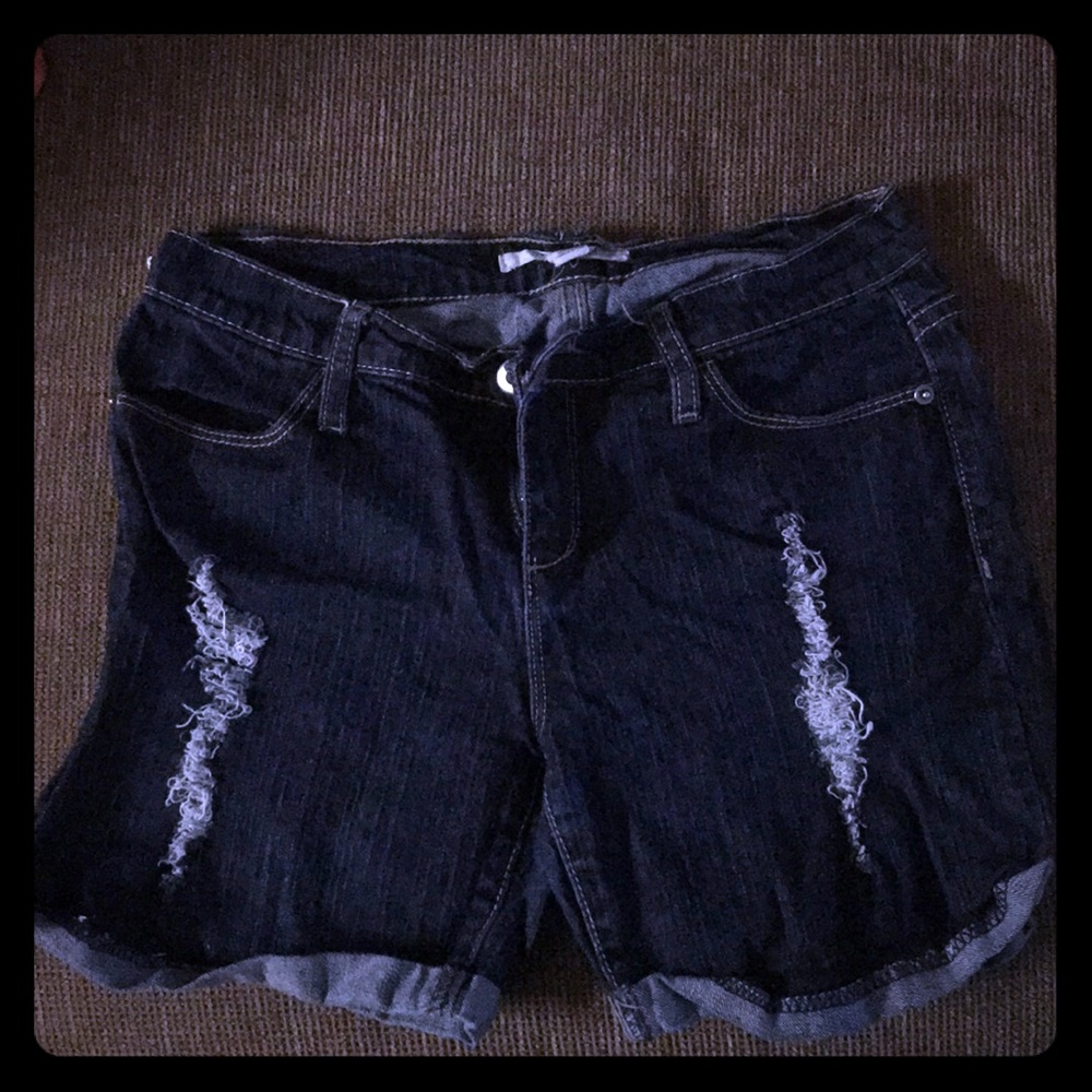 Denim Bermuda shorts